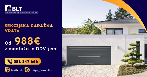 SEKCIJSKA GARAŽNA VRATA od 988,00 € z DDV