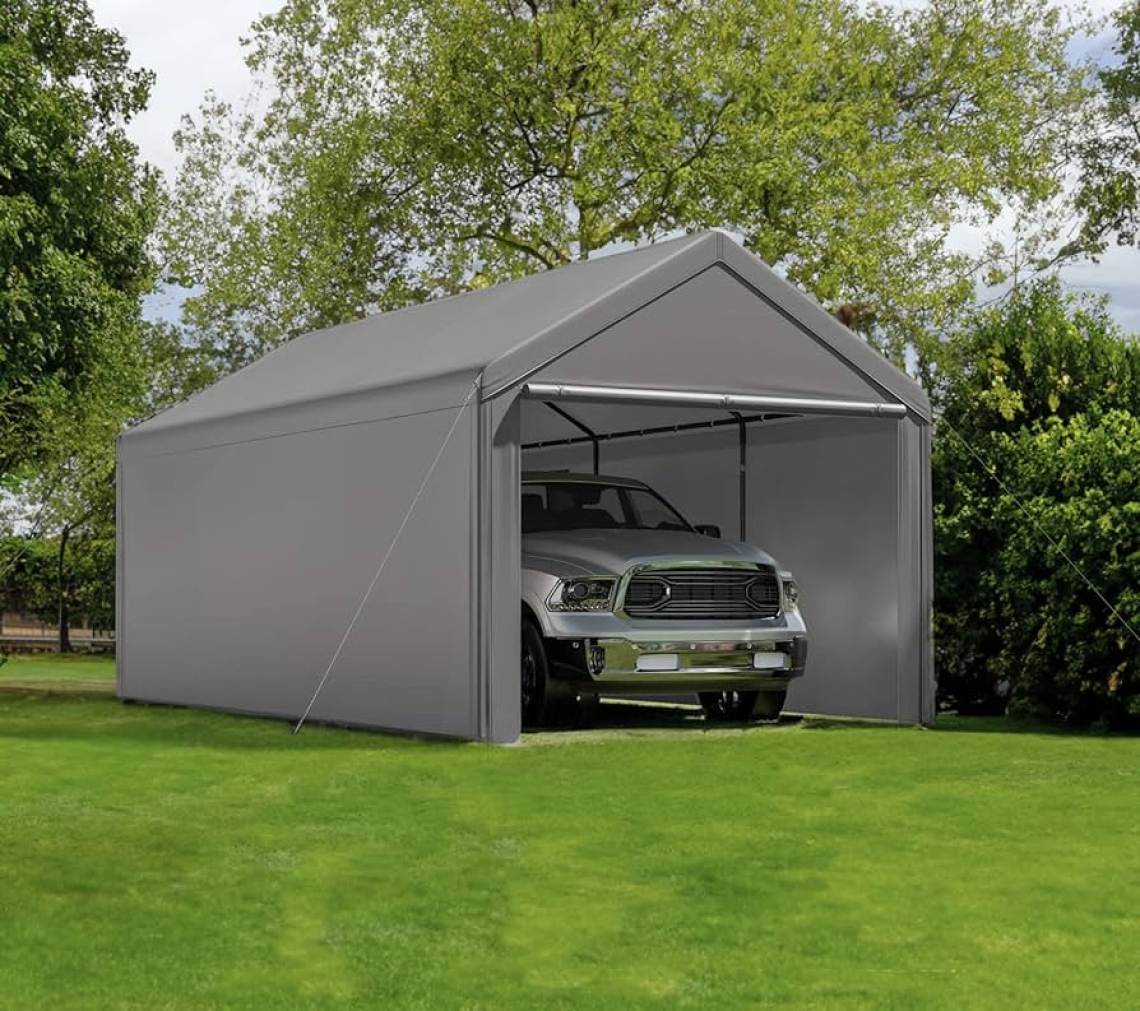 Garažni šotor - ga lahko zaprem z garažnimi vrati?